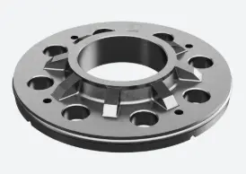 Embase à souder, avec caoutchouc; 133504-048; , trous multiples, pour tube Ø48,3 mm, rond, 105 mm, acier inoxydable 304, non traité - NEW