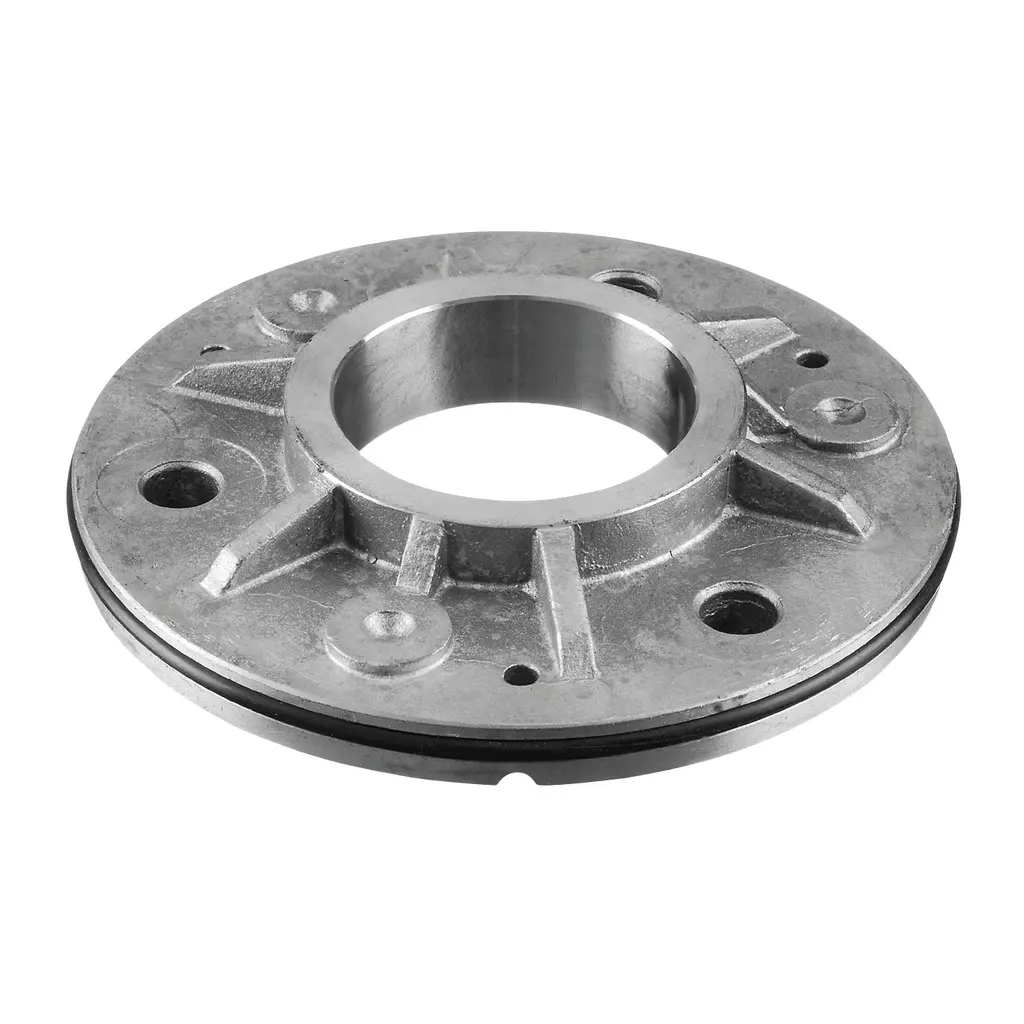 Embase à souder, avec caoutchouc; 143502-048; tube Ø48,3 mm, rond, 115 mm, inox brut 316 (14350204800)