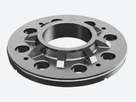 Embase à souder, avec caoutchouc; 143504-048; , trous multiples, pour tube Ø48,3 mm, rond, 105 mm, acier inoxydable 316, non traité