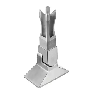 Embase-manchon, Square Line; 134943-040-12; orientable, tube 40x40x2 mm, inox brossé 304 (13494304012)