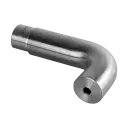 Embout coudé au mur pour tube à fond de gorge; 146739-042-12; Ø42,4 mm x 1,5 mm, inox brossé 316 (14673904212)