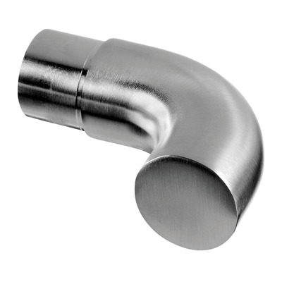Embout coudé, 90°; 130739-048-12; pour tube Ø48,3 mm x 2,6 mm, inox brossé 304 (13073904812) - SELL OUT
