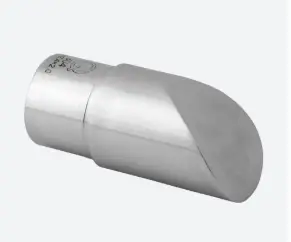 Embout pour excaliers, biseauté; 140738-242-12; pour tube Ø42,4 mm x 2 mm, inox brossé 316 (14073824212)
