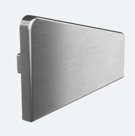 Embout pour main-courante, Easy Hit, Easy Alu; 165744-01-00; , angle de 15 degrés, gauche, aluminium, brut - NEW