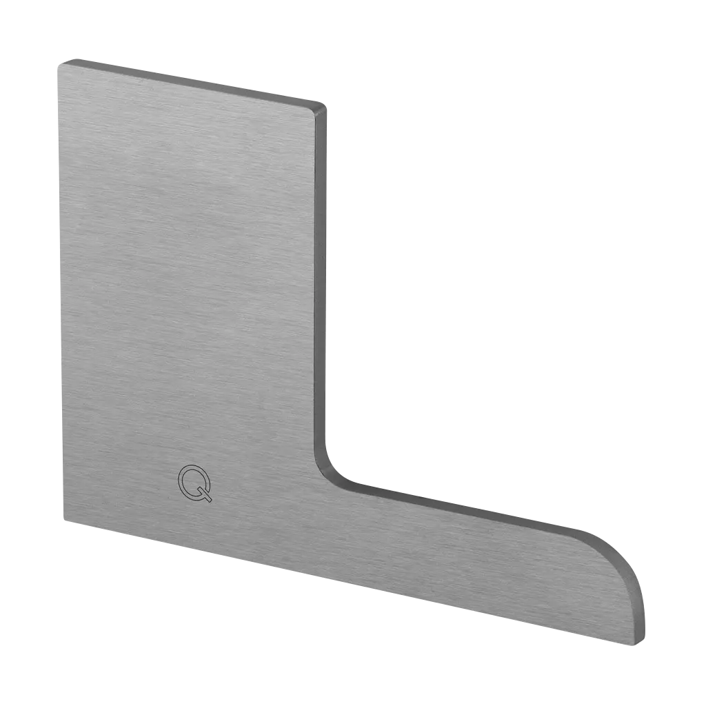 Embout, EG Pro Max "F", montage au sol; 168522-02-18; droite, aluminium brossé, anodisé (16673501918)