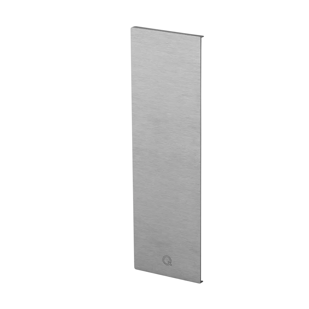 Embout, EG Max "Y", montage latéral; 168542-02-18; droite, aluminium brossé, anodisé (16673502018)