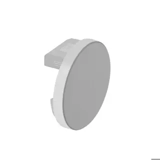 Embout, EH, plat, pour tube à fond de gorge; 166732-042-18; Ø42,4 x 1,5 mm, aluminium brossé, anodisé (16673204218)