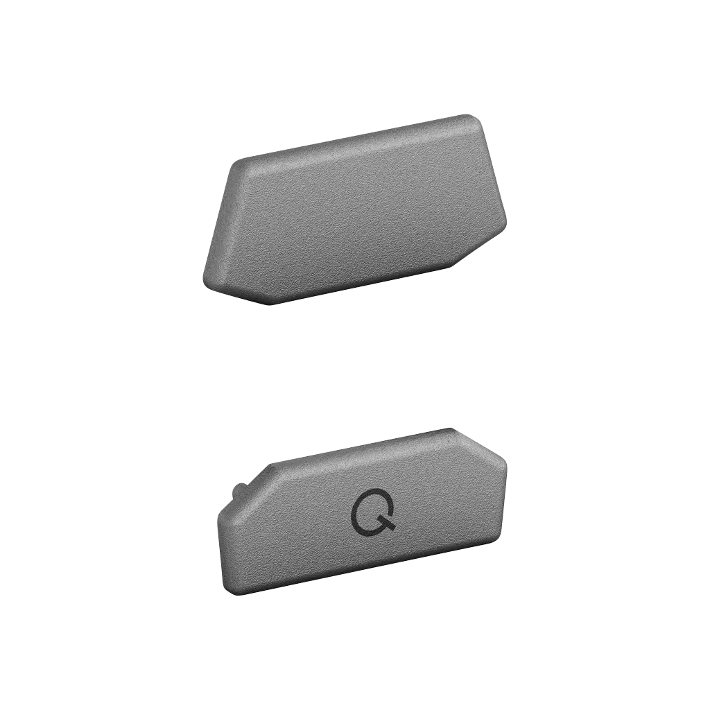 Embout, Easy Glass Air, pince de liaison à verre; set (2x2), inox 316, grenaill. par billes de verre (14653470002) - Q-TUBE