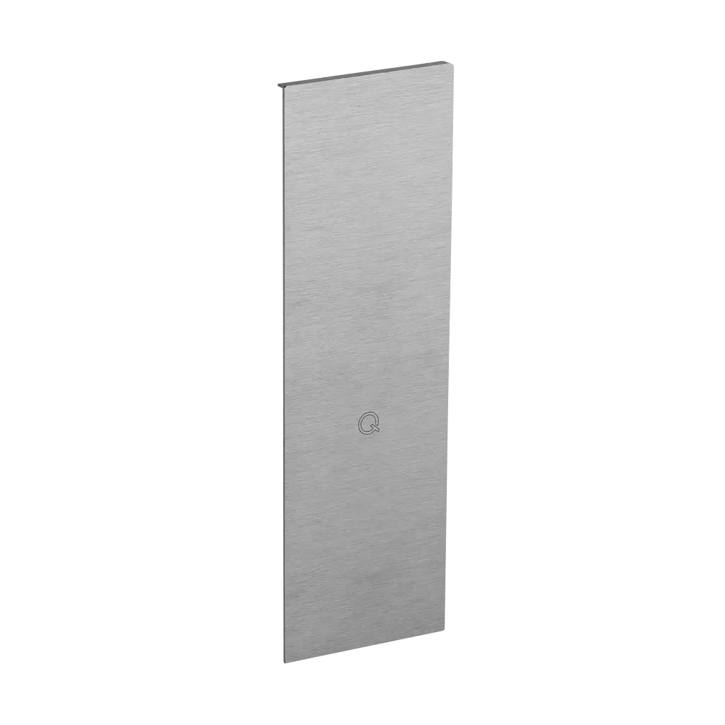 Embout, Easy Glass Max, pour escaliers; montage latéral, gauche, aluminium brossé, anodisé (16673601818)