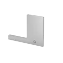 Embout, Easy Glass Prime "F", montage au sol; 168422-01-00; gauche, aluminium, brut (16673406200)