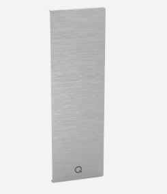 Embout, Easy Glass Prime "Y", montage latéral; droite, aluminium, brut (16673506300)