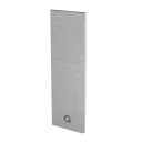 Embout, Easy Glass Prime "Y", montage latéral, pour habillage, installation par clipsage, gauche, aluminium, brut