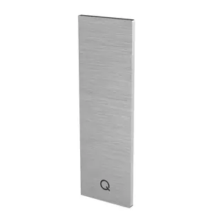 Embout, Easy Glass Prime "Y", montage latéral; 168442-41-18; , pour habillage, installation par clipsage, gauche, aluminium, brossé - NEW