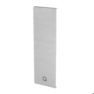 Embout, Easy Glass Prime "Y", montage latéral; 168442-42-18; , pour habillage, installation par clipsage, droite, aluminium, brossé - NEW