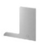 Embout, Easy Glass Pro "F", montage au sol; 168122-01-18; gauche, aluminium brossé, anodisé (16673400918)
