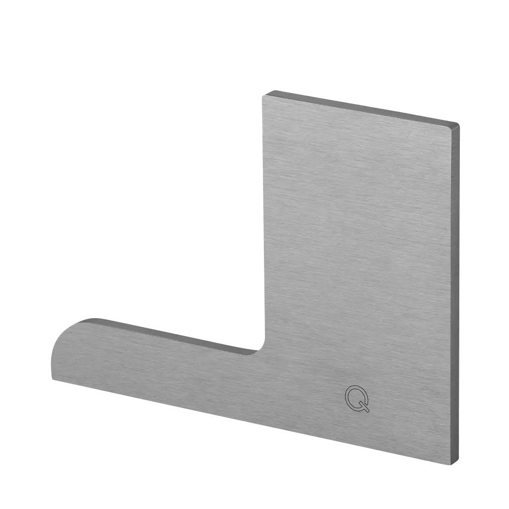 Embout, Easy Glass Pro "F", montage au sol; 168522-01-18; gauche, aluminium brossé, anodisé (16673401918)