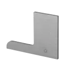 Embout, Easy Glass Pro "F", montage au sol; 168522-01-18; gauche, aluminium brossé, anodisé (16673401918)