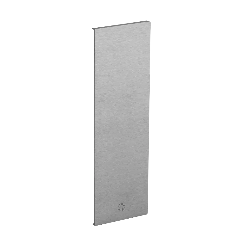 Embout, Easy Glass MAX "Y", montage latéral; 168542-01-18; gauche, aluminium brossé, anodisé (16673402018)