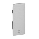 Embout, Easy Glass Slim, montage latéral; 168034-01-18; gauche, pour habillage, aluminium brossé, anodisé (16673410518) - SELL OUT