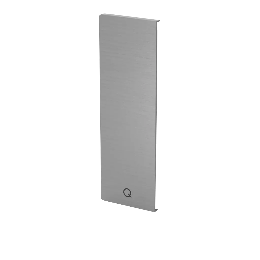 Embout, Easy Glass Smart "Y", montage latéral; droite, aluminium, brut (16673503300)