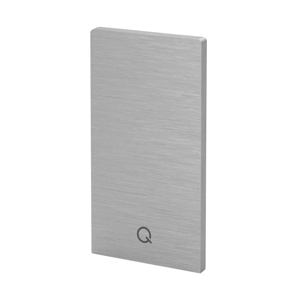 Embout, Easy Glass Smart+, montage au sol; 168312-00-18; , gauche et droite, aluminium, brossé - NEW