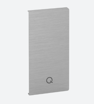 Embout, Easy Glass Smart+, montage latéral; 168332-01-18; , gauche, aluminium, brossé - NEW