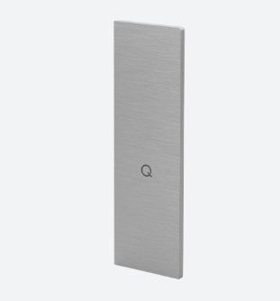 Embout, Easy Glass Smart, pour escaliers; montage latéral, gauche, aluminium brossé, anodisé (16673603118)