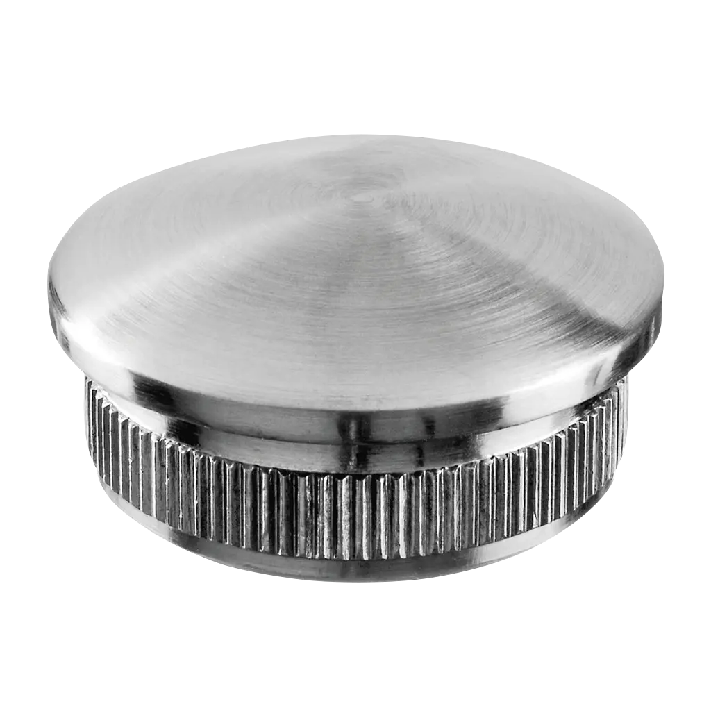 Embout, Easy Hit, arrondi; 131759-112-12; pour tube Ø12 mm x 1 mm, inox brossé 304 (13572911212)