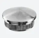 Embout, Easy Hit, arrondi; 135729-048-12; pour tube Ø48,3 mm x 2,6 mm, inox brossé 304 (13572904812)
