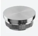 Embout, Easy Hit, plat; 135732-248-12; pour tube Ø48,3 mm x 2 mm, inox brossé 304 (13573224812)