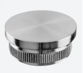 Embout, Easy Hit, plat; 145732-048-12; pour tube Ø48,3 mm x 2,6 mm, inox brossé 316 (14573204812)