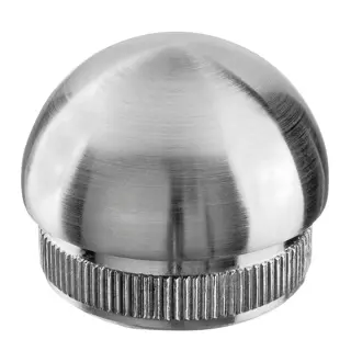 Embout, Easy Hit, semi-circulaire; 135730-242-12; pour tube Ø42,4 mm x 2 mm, inox brossé 304 (13573024212)
