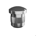 Embout, arrondi pour tube Ø12 mm, Easy Hit; 141759-112-12; , acier inoxydable 316, brossé