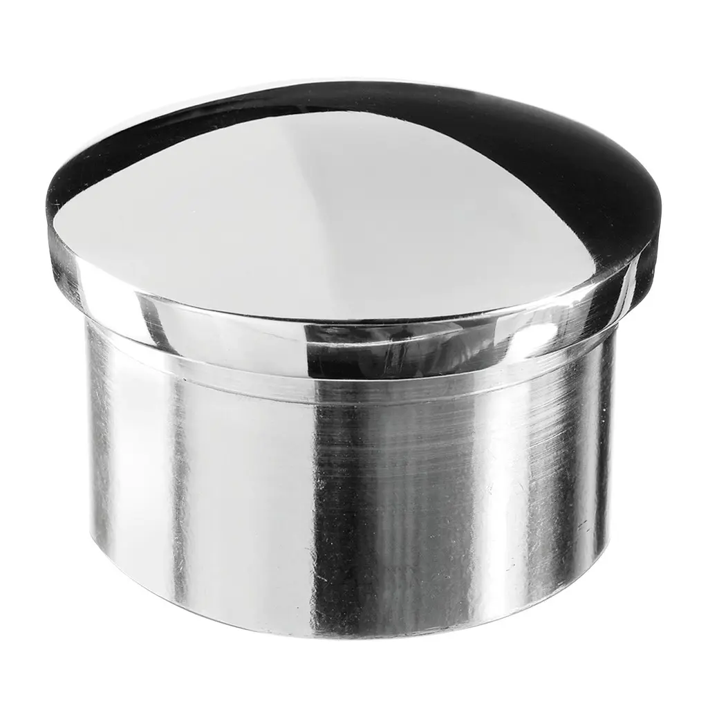 Embout, arrondi; 140729-242-10; pour tube Ø42,4 mm x 2 mm, inox poli 316 (14072924210)