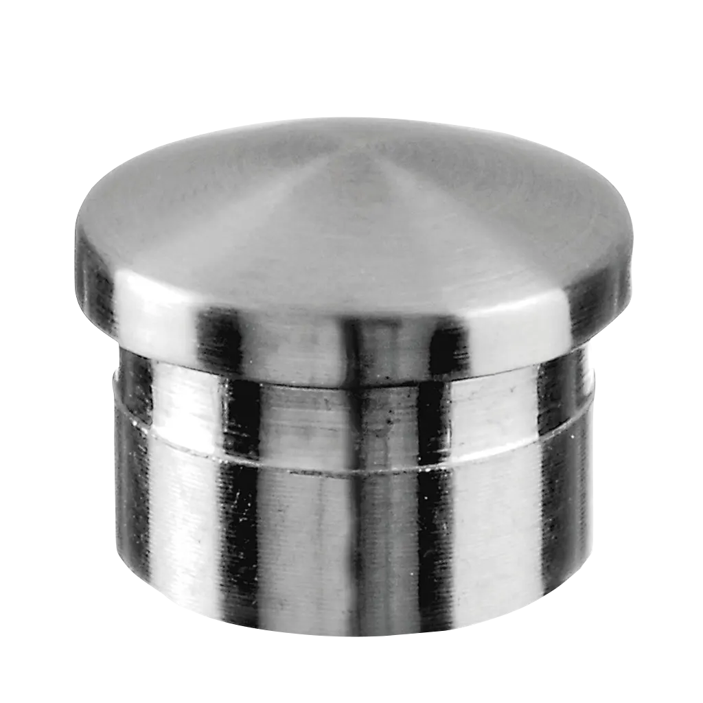 Embout, arrondi; 141729-016-12; pour tube Ø16 mm x 1 mm, inox brossé 316 (14072901612)