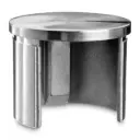 Embout, plat, pour tube à fond de gorge; 136732-042-12; Ø42,4 mm x 1,5 mm, inox brossé 304 (13673204212)