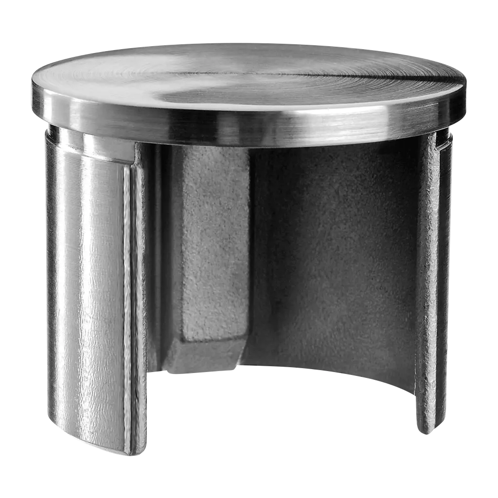 Embout, plat, pour tube à fond de gorge; 136732-048-12; Ø48,3 mm x 1,5 mm, inox brossé 304 (13673204812)