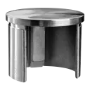 Embout, plat, pour tube à fond de gorge; 136732-048-12; Ø48,3 mm x 1,5 mm, inox brossé 304 (13673204812)