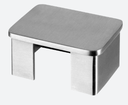 Embout, plat, pour tube à fond de gorge; 136734-640-12; rectangulaire, 60x40x1,5 mm, inox brossé 304 (13673264012) - SELL OUT