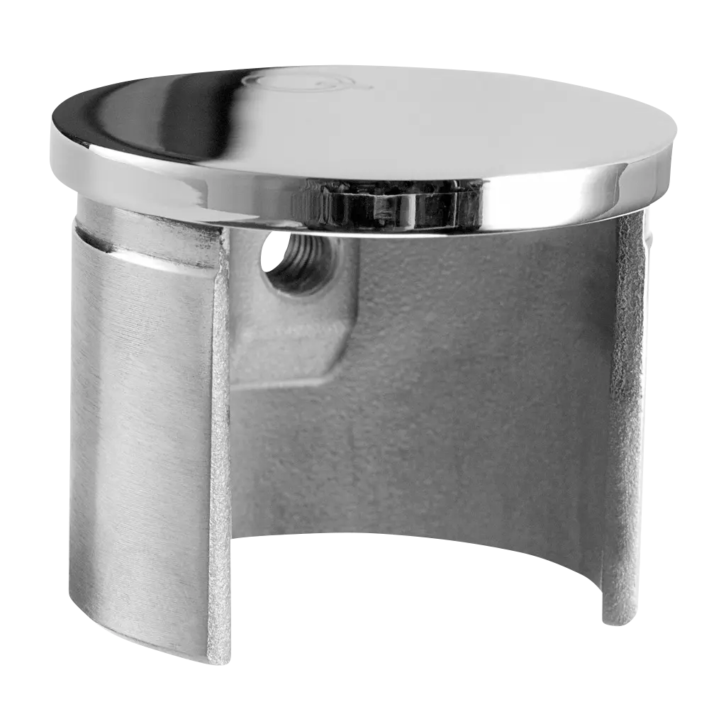 Embout, plat, pour tube à fond de gorge; 146732-042-10; Ø42,4 mm x 1,5 mm, inox poli 316 (14673204210)