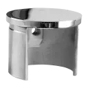Embout, plat, pour tube à fond de gorge; 146732-042-10; Ø42,4 mm x 1,5 mm, inox poli 316 (14673204210)
