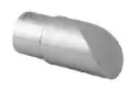 Embout, plat, pour tube à fond de gorge; 146738-042-12; p. escalier, biesauté, Ø42,4x1,5 mm, inox br. 316 (14673804212)