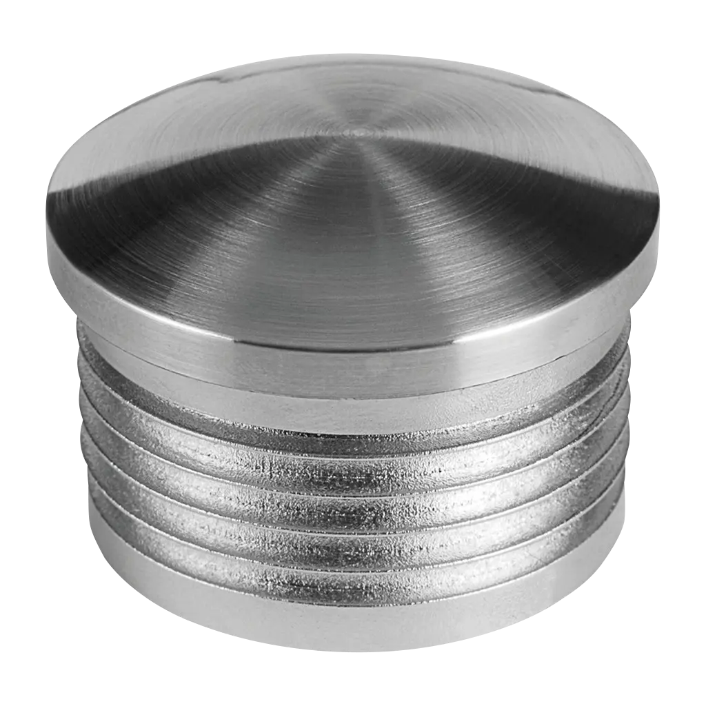Embout; 155729-233; Ø33,7 mm x 2 mm, plastique, aspect inox brossé (24572923319)