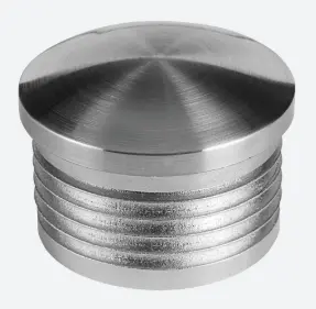 Embout; 155729-248; Ø48,3 mm x 2 mm, plastique, aspect inox brossé (24572924819)