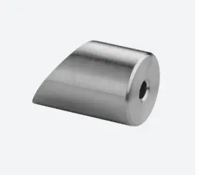 Entretoise pour câble, 3,2 mm - 4 mm; 137401-000-01; plat, 35° ouverture haute, inox brossé 304 (13740230012)