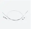 Fast Fix kit câble, 20 m, épaisseur=4 mm; 147901-004-20; avec Fast Fix adaptateur, inox brossé 316 (14790120412)