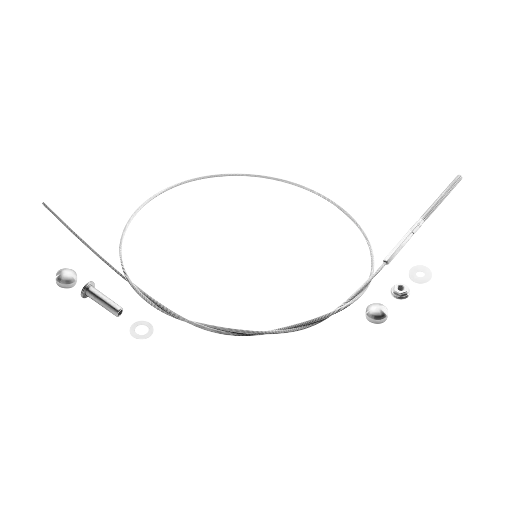 Fast Fix kit câble, 5 m, épaisseur=4 mm; 147901-004-05; avec Fast Fix adaptateur, inox brossé 316 (14790105412)