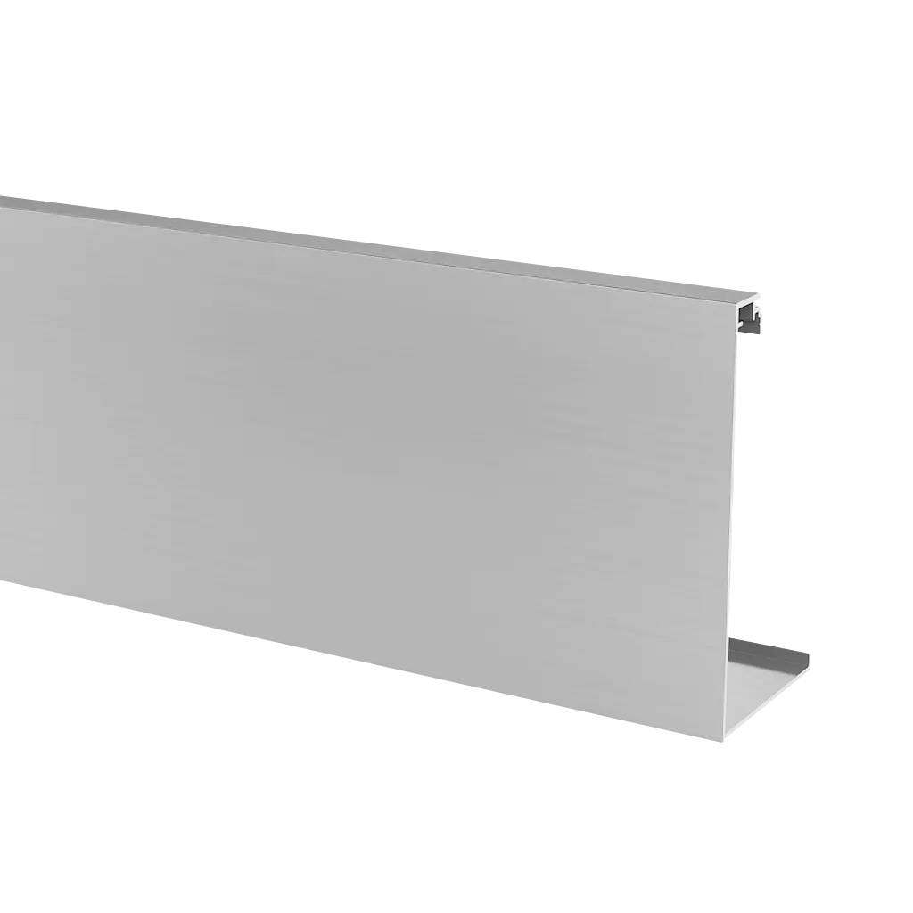 Habillage, Easy Glass Smart, montage latéral; 168235-050-18; extérieur, L=5000 mm, aluminium brossé, anodisé (16692053118) - SELL OUT