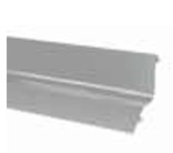 Imperméable profil de recouvrement, Smart "F"; 166980-50-18; , Easy Glass, L=5000 mm, aluminium, brossé