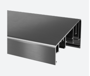 Main-courante, 70x39 mm, à clipser, Easy Alu; 165953-050-00; , angle de 15 degrés, L=5000 mm, aluminium, brut - NEW